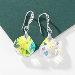 Thumbnail Khuyên tai Pinkdudu PD789 hợp kim dát đá lấp lánh thời trang cho nữ 3