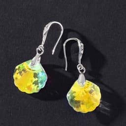 Thumbnail Khuyên tai Pinkdudu PD789 hợp kim dát đá lấp lánh thời trang cho nữ 4