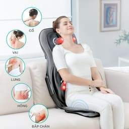 Thumbnail Đệm Massage Toàn Thân KINGTECH KC-700 - Mát Xa 3D Chuyên Sâu Cho Lưng, Cổ Gáy - Quà Tặng Cho Bố Mẹ, Sếp, Khách Hàng 2