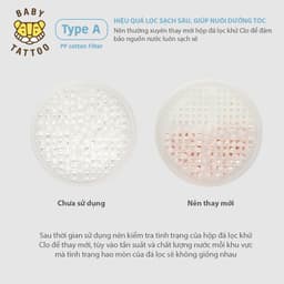 Thumbnail Hộp Lọc Đá Khử Clo Dư Type A Thay Thế Cho Vòi Sen Tắm Cao Cấp Lọc Nước Type A BABY TATTOO 4