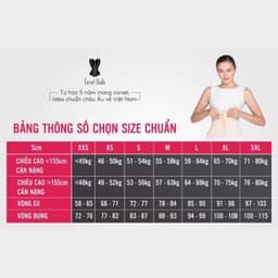 Thumbnail Đai nịt bụng Corset lưới Corset Chuẩn thắt dây phía sau siêu định hình eo màu trắng 3