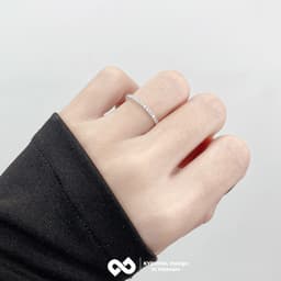 Thumbnail Nhẫn bạc nữ KYDOPAL nạm full đá bạc ý 925 trang sức cao cấp - 9N20M 2