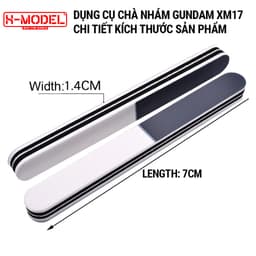 Thumbnail Dùng cụ hỗ trợ mô hình gundam Mài đánh bóng mô hình XM17 loại 3 mặt chuyên dụng X- MODEL 1
