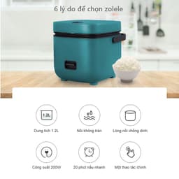Thumbnail Nồi cơm điện mini ZOLELE ZB001 1.2L (Lòng nồi 800ml) - Chính hãng 2