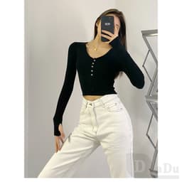 Thumbnail Dadu Trắng Thẳng Quần Ống Rộng Hàn Quốc Plus Size Quần Denim Sàn Nhật Bản Quần Palazzo Quần Thường Ngày Quần Cao Cấp Quần Jean 1
