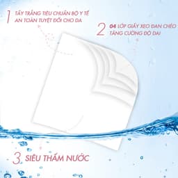 Thumbnail Giấy ăn Slisoft Trắng tự nhiên thân thiện môi trường không chất tẩy trắng (5 gói) 2