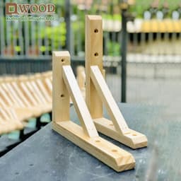 Thumbnail Cặp chân kệ gỗ Dwood treo tường chịu lực tốt 2