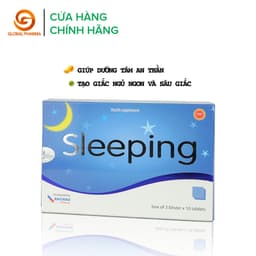 Thumbnail Viên uống sleeping AN CHÂU hỗ trợ giấc ngủ, tạo giấc ngủ ngon sâu giấc hộp 3 vỉ 30 viên - globalPharma 1