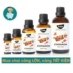 Thumbnail Tinh dầu Quế Kobi Cinnamon essential oil giúp khử mùi, đuổi muỗi, giảm mỡ bụng hiệu quả - 5ml 4