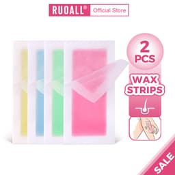 Thumbnail RUOALL 2 miếng sáp dán tẩy lông hai mặt tự nhiên cỡ lớn 9x18 10g 1