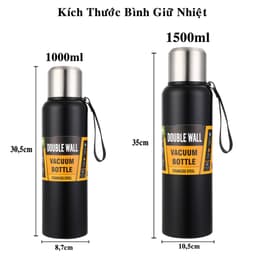 Thumbnail Bình Nước Giữ Nhiệt Cute 1000-1500ml Inox Giữ Nóng Lạnh 8-12 Tiếng Có Nắp Uống, Lưới Lọc Bình Trà, Ly Nước Hãng Amalife 2