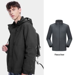 Thumbnail Áo khoác nam ba trong một CAMEL CROWN có thể tháo rời, chống thấm nước và chống gió, bộ đồ ngoài trời. 3