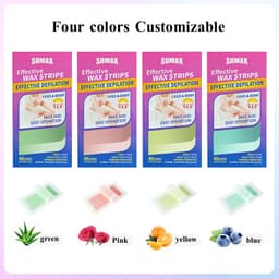 Thumbnail SUMAX Sáp tẩy lông lô hội tự nhiên, có tác dụng trong 6 tuần, làm sạch chân lông mà không gây kích ứng, miếng dán tẩy lông không đau cho chân/tay/vùng bikini 40pcs 2