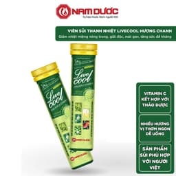 Thumbnail Viên sủi thanh nhiệt Livecool Nam Dược hương chanh 16 viên x 4g hỗ trợ giảm nhiệt miệng, nóng trong 2