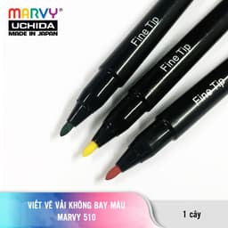 Thumbnail Bút Vẽ Vải Không Bay Màu Đầu Nhỏ Marvy Uchida 510 3