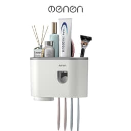 Thumbnail Bộ nhả kem đánh răng tự động OENON Đồ dùng phòng tắm, kệ đựng bàn chải đánh răng dán tường 1