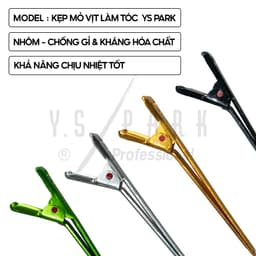 Thumbnail Kẹp mỏ vịt làm tóc YS PARK CLIP-M chất liệu nhôm chống gỉ kháng hóa chất size M - hàng chính hãng Made in Japan 3