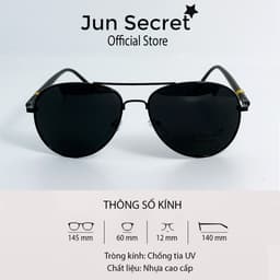 Thumbnail Kính mát nam Jun Secret kiểu dáng thiết kế độc đáo, tròng kính phi công chống tia UV400 JS10A36 1