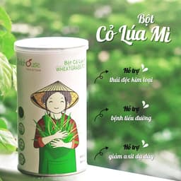 Thumbnail Bột cỏ lúa mì nguyên chất Dalahouse hỗ trợ tiêu hóa, giảm táo bón, thải độc gan và máu, bệnh tiểu đường hộp 120 gr 1