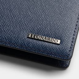 Thumbnail Ví Da Nam Gập Đôi Dáng Đứng Leonardo - Card Mercury Wallet - Chất Liệu Da Taiga Có Độ Bền Cao 4