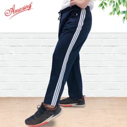Thumbnail Quần thể dục 3 sọc, đồng phục đi học lưng thun cho bé trai bé gái, đồ thể thao nam nữ các cấp 4