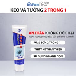 Thumbnail Keo Vá Tường Chống Thấm LKB 250gr - Trám Trét Vết Nứt Khe Hở Tường - Chống Mốc Ẩm Làm Sạch Tường - HÀNG CHÍNH HÃNG 4