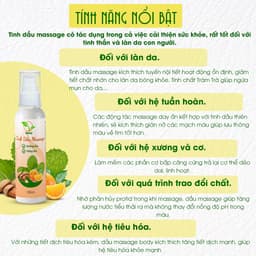Thumbnail Tinh dầu massage TAMAS, giúp dưỡng ẩm, sáng da, tạo độ đàn hồi, trẻ hóa làn da, giúp da mịn màng chắc khỏe, ... 2