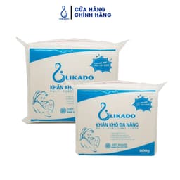 Thumbnail Khăn khô đa năng cho bé LIKADO(600gr) (2 GÓI )(SP003042) 1
