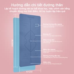 Thumbnail OneTwoFit thảm tập yoga chống trượt chính hãng Thảm Yoga Tập Gym Định Tuyến 2 lớp du lịch tiện lợi 2