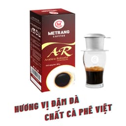 Thumbnail Cà phê Arabica Robusta (AR), cà phê pha phin nguyên chất - MêTrang Hộp 250g rang xay hút chân không 2