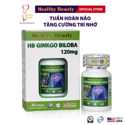 Thumbnail Combo HB Ginkgo Biloba 120Mg & HB Visionfort Support Healthy Beauty Giúp Tăng Cường Trí Nhớ Cải Thiện Thị Lực 3