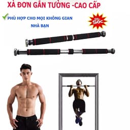 Thumbnail AMALIFE Thanh Tập Xà Đơn Treo Tường Gắn Cửa Tùy Chỉnh Dài Từ 62-120cm Tập Gym Thể Thao Tăng Cường Cơ Bắp Tại Nhà 3