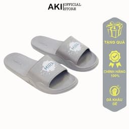 Thumbnail Dép Xốp Quai Ngang Cao Cấp Mira Fl Xám Thể Thao Nam Nữ Dẻo Nhẹ Thời Trang - Mf001 1