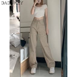 Thumbnail Quần jean ống rộng lưng cao thiết kế mới cho phái nữ 4