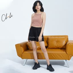 Thumbnail Quần đùi nữ Choobe cạp chun năng động vải co giãn tốt short thể thao kiểu trơn basic QS03 1