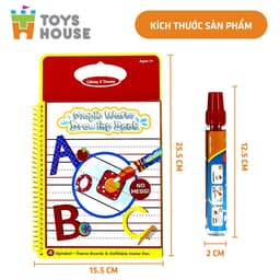 Thumbnail Sách nước tô màu ma thuật cho bé, tranh tô màu nước nhiều chủ đề ToysHouse giáo dục sớm cho trẻ, giúp phát triển kỹ năng 1