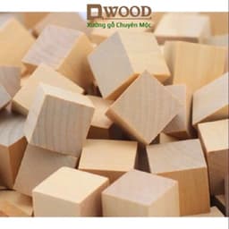 Thumbnail Khối gỗ vuông 5cm đã xử lý bề mặt đẹp Dwood 2