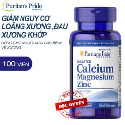 Thumbnail Viên uống Canci tổng hợp giúp tăng chiều cao - Puritan's Pride Chelated calcium magnesium zinc 100v 2