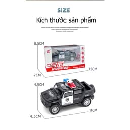 Thumbnail Đồ chơi mô hình xe ô tô cảnh sát KAVY bằng hợp kim chạy cót 3
