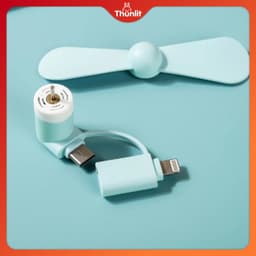 Thumbnail Quạt điện thoại di động Thunlit 2 trong 1 Type-C Mini Quạt USB di động nhỏ gọn cho Android và iPhone 3