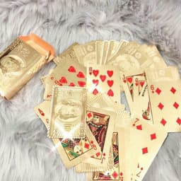 Thumbnail Bài Tây Poker Nhựa Cao Cấp Mạ Nhũ Màu Vàng Chống Thấm Nước Uốn Cong Chính Hãng Amalife 3