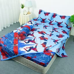 Thumbnail Ga gối Poly Sét 3 Món Ga + 2 Vỏ Gối | Mẫu Người Nhện (được chọn mẫu) 1
