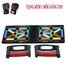 Thumbnail Bảng Tập Luyện Hít Đất,Chống Đẩy Đa Năng 16 Lỗ Đại Nam Sport + Tặng Kèm Găng Tay Tập 1