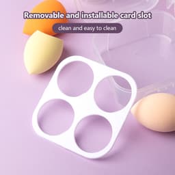 Thumbnail Set 4 bông mút trang điểm IMAGIC sử dụng khô mềm mại không hút phấn kèm hộp đựng 4