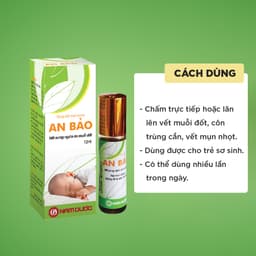 Thumbnail Dung dịch thảo dược An Bảo Nam Dược chai 12ml hỗ trợ giảm sưng ngứa do muỗi đốt, côn trùng cắn cho bé, trẻ sơ sinh 4