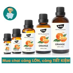 Thumbnail Tinh dầu Cam Ngọt Kobi Orange essential oil giúp thơm phòng, chống trầm cảm, kích thích miễn dịch - 10ml 4