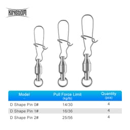 Thumbnail Phụ Kiện Khớp Xoay + Khóa D-SNAP Kingdom Nối Gắn Mồi Chắc Chắn Chuyên Dụng Chất Lượng Cao 1