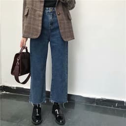 Thumbnail Daduhey Quần Jeans Lưng Cao Ống Đứng Thời Trang Xuân Thu 2020 Dành Cho Nữ 4