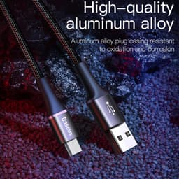 Thumbnail Dây Cáp Baseus 3A Cổng Micro USB Sạc Nhanh Có Đèn LED Phát Sáng Dài 1M Cho Samsung Xiaomi Android 2