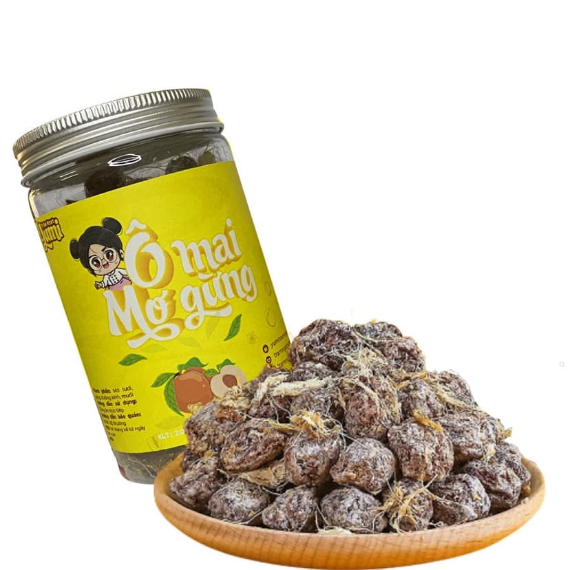 Ảnh Ô mai Mơ gừng Trạm ngọt Yumi xí muội chua mặn ngọt ăn vặt thơm ngon 1
